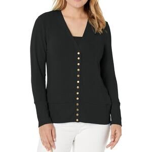 Traleubie Womens Long Sleeve V-Neck Button Down Knit Open Front Cardigan Large